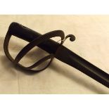 British, 1853 pattern cavalry troopers sword, with chequered leather grips and marked to the spine