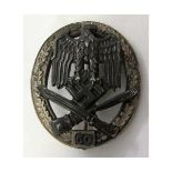 German World War II style general assault badge “50 actions”