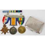 WWI trio comprising 1914 Star with rosette to R T-3260 S. SSTH: A H Pointer, ASC together with BWM