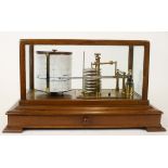 Early 20th century mahogany cased barograph, T W Dixey & Son - 3 New Bond St, London, the case of