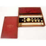 Early 20th century mahogany and boxwood cased "Sike's hydrometer", L Lumley & Co - 1 America Square,