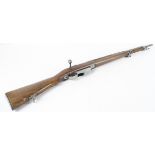 Hungary bolt action rifle (straight pull), Steyr Mannlicher, M1895 cavalry carbine converted 8x56R