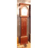 Mid-18th century stained mahogany cased 8-day long case clock, James Verrier - Nth Curry, the case