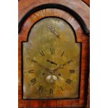 Late 18th century walnut and ebonised 8-day long case clock, Henry Nicolls - Launceston, the case