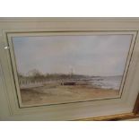 KEITH JOHNSON, SIGNED, PAIR OF WATERCOLOUR, "Cart Gap Happisburgh" and "The Olive near St Benet'