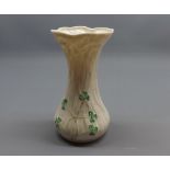 Modern Belleek Daisy spill vase, 6" high