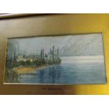 UNSIGNED, WATERCOLOUR, "Off Valparaiso", 3 1/2" x 7 1/2"; together with one further watercolour (2)