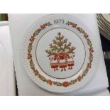 Collection of boxed Spode Christmas plates