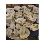 Extensive collection of Royal Worcester Evesham table wares to include: covered vegetable dishes,