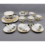 Collection of Shelley tea wares, pattern number G11678, registered number 723404, comprising