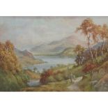 A D BELL, SIGNED LOWER RIGHT, WATERCOLOUR, "Ullswater", 9" x 13 1/2"