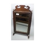 19th century mahogany framed swing dressing table mirror