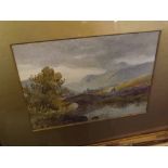 WILLIAM WILDE, SIGNED PAIR OF WATERCOLOURS, Country Landscapes, 7" x 9 1/2" (2)