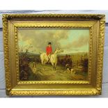 E S ENGLAND (ACT 1890-1910, BRITISH) Hunting scenes pair of oils on canvas, signed lower right 11