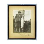 Vintage photograph depicting Mr H Logan with a salmon weighing 44 lbs, caught on the River Wye March