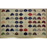 AFTER V WHEELER-HOLOHAN "Cricket Caps of Famous Clubs and Schools" coloured print, published for The
