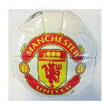 Manchester United (Official Merchandise) signed football, with two signatures, 7" diameter