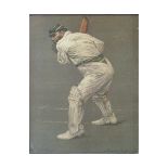 AFTER A CHEVALIER TAYLER "W G Grace" chromolithograph together with four further coloured prints