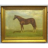 C HART (19TH CENTURY, BRITISH) Horse in landscape oil on canvas, signed and dated 82 lower right