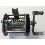 Bronson "Princess" fishing reel of base metal and chromium mounted construction, chased on both