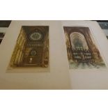 EDWARD SHARLAND, SIGNED IN PENCIL TO MARGIN, GROUP OF FIVE COLOURED ETCHINGS, assorted sizes,