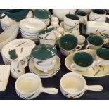 Large quantity of Denby Greenwheat table wares, to include vegetable dishes, tea wares, plates,