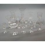 Mixed Lot: various 19th and early 20th century drinking glasses to include champagne bowl, ale