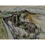 * FREDERICK GEORGE WILLS, ARCA (1901-1993, BRITISH) "Saddington 29/3/1948" pen, ink and wash