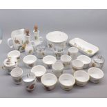 Mixed Lot: Royal Worcester Evesham pattern table wares, to include egg coddlers, serving dishes,