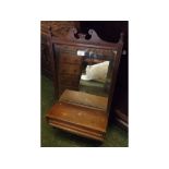 Mixed Lot: 19th century mahogany framed overmantel mirror, together with a further Edwardian wall