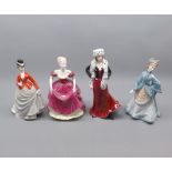 Mixed Lot: Figurines comprising Royal Worcester Equestrienne, Royal Worcester Alexandra, Royal