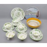 Mixed Lot: quantity of Coalport Oriental Dragon pattern tea wares, further Shelley circular bowl and