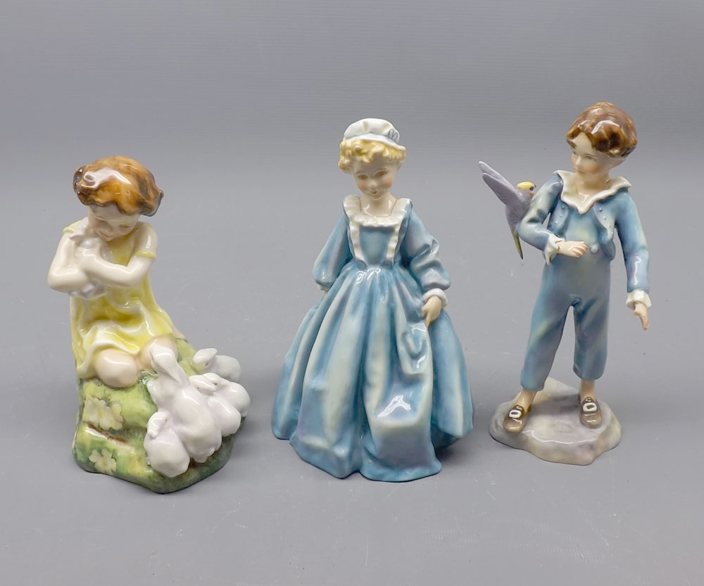 Royal Worcester Figurines: My Favourite modelled by F G Doughty, Grandmother's Dress modelled by F G