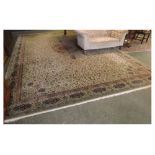 Large 20th century machine made wool carpet, 18 x 12ft