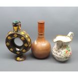 Mixed Lot: 19th century Staffordshire jug marked to front "George and Jane Ward", together with