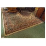 Large 20th century machine made wood carpet, 12 x 9ft