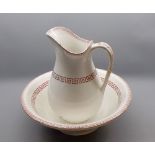 19th century wash bowl and jug in the Donati pattern (2)