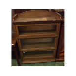 Lebus Globe Wernicke style light oak bookcase, of three sections, 35" wide