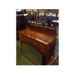 Reproduction mahogany dressing table, 47" wide