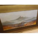 G MILLER, SIGNED, pair of gouache, West Country views, 7" x 14 1/2" (2)