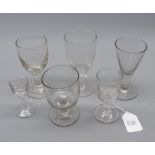 Mixed Lot of Victorian and later drinking glasses