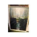 ERIC MASON, SIGNED, oil, London Bridge, 25” x 18”, together with one further oil by different artis