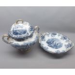 Collection of various 19th and 20th century English china wares, comprising: Copeland covered soup