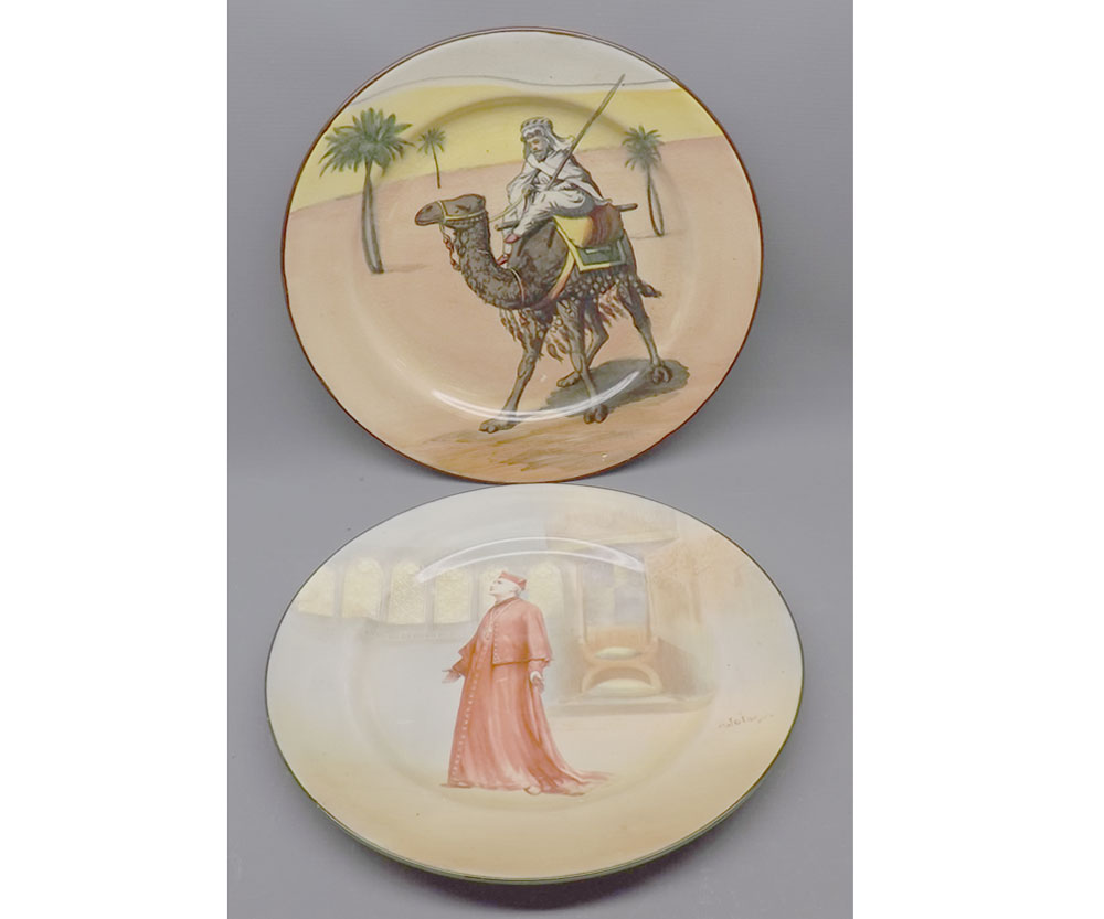 Two Royal Doulton collector's plates, 10 1/2" diam