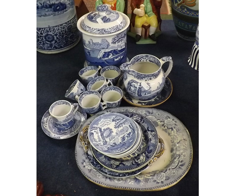 Collection of various 19th and 20th century English china wares, comprising: Copeland covered soup - Image 2 of 2