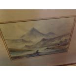 J BOUCHER, SASA, SIGNED AND DATED 1951, group of three watercolours, Mountain landscapes, assorted