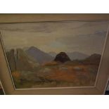 20TH CENTURY IRISH SCHOOL, pair of oils on board, "Turf Clamp, Rocks and Autumn Grass - Clifden" and