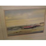 DONALD WINCUP, SIGNED, watercolour, “Boats at Sheringham”, 8 ½” x 13”