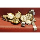 Mixed Lot: seven various 2nd half of the 20th century wristwatches, including Regency, Montine,