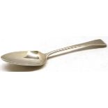 George III table spoon, Old English pattern, initialled, length 8", London 1809, makers mark SH,